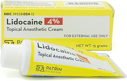 Lidocaine 4% Pain Relieving Topical Anesthetic Cream, 28 Gram (Compare to LMX)
