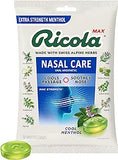 Ricola Max Cool Menthol Nasal Care Large Bag | Cough Suppressant Drops | Dual Action Liquid Center | Soothing Long-Lasting Relief - 34 Count (   1)