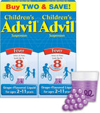 Children's Advil Fever Reducer/Pain Reliever, 100mg Ibuprofen (Grape Flavor Oral Suspension, 4 fl. oz.