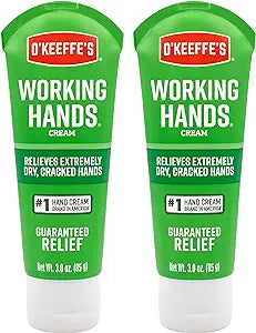 O'Keeffe's Working Hands Hand Cream, Relieves and Repairs Extremely Dry Hands, 3 oz Tube