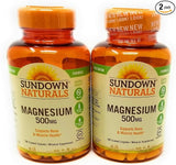 Sundown Naturals Magnesium 500 Mg Caplets Value Size, 180 Count