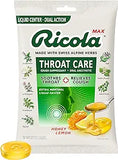 Ricola Max Honey Lemon Throat Care Large Bag | Cough Suppressant Drops | Dual Action Liquid Center | Soothing Long-Lasting Relief - 34 Count (   1)