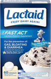 Lactaid Fast Act Lactose Intolerance Chewables with Lactase Enzymes, Vanilla, 60 Count (   1)