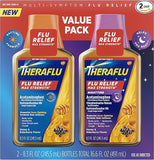 Theraflu Max Strength Daytime Flu Symptom Relief - 8.3 fl oz plus Theraflu Max Strength Nighttime Flu Medicine for Flu Symptom Relief - 8.3 fl oz