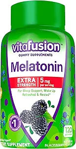 Vitafusion Extra Strength Melatonin Gummy Vitamins, 5mg, 120 ct Gummies