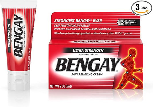 BENGAY Pain Relieving Cream, Ultra Strength 2 oz