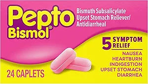 PEPTO-BISMOL CAPL           24	PROCTER&GAMBLE HEALTH