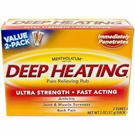 Mentholatum Deep Heating Pain Relieving Rub 2oz Twin    - 1   