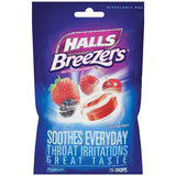 Sore Throat Relief Halls? Breezers? 7 mg Strength Lozenge 25 per Bag