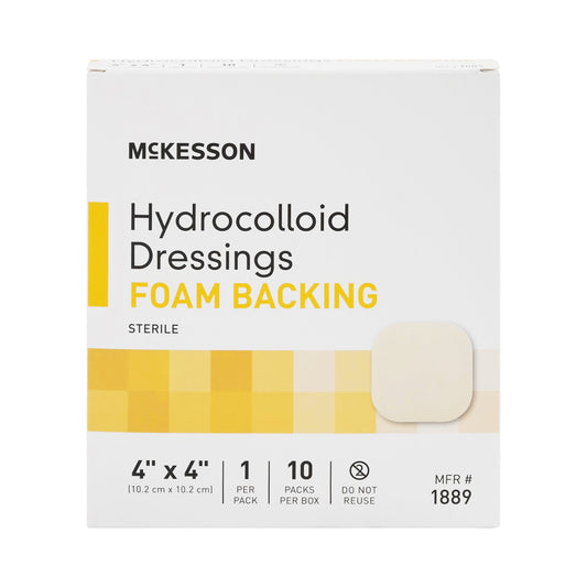 Hydrocolloid Dressing McKesson 4 X 4 Inch Square