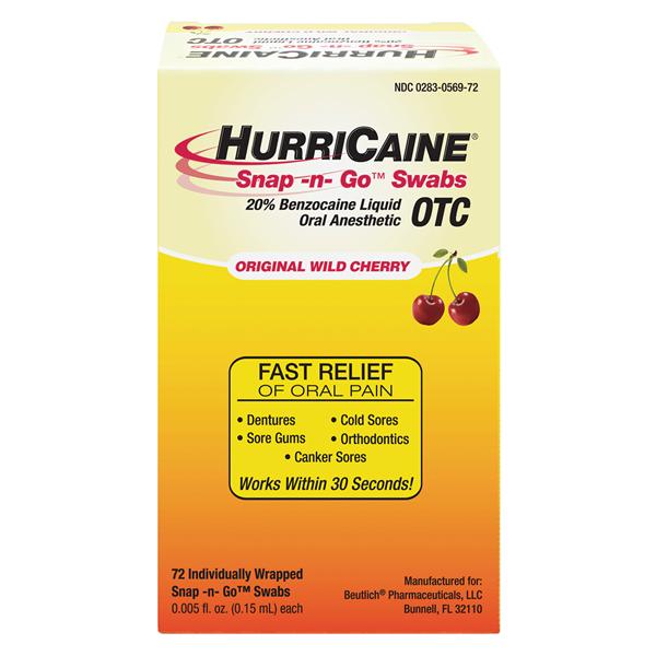 HURRICAINE SNAP N GO SWAB   72