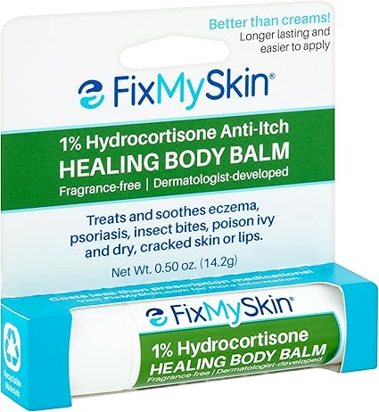 Healing Body Balm 0.5 oz - Soothing Fragrance-Free Moisturizer for Dry Skin, Eczema Relief
