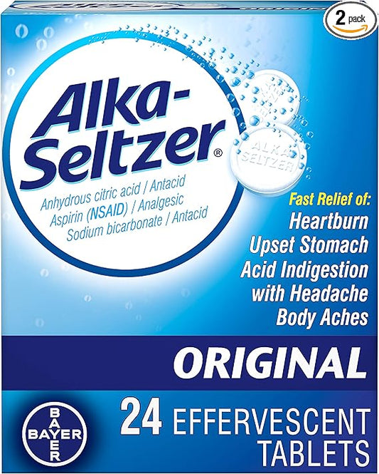 ALKA-SELTZ ORIGINAL       24	BAYER CONSUMER