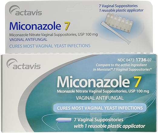 Miconazole 7 Day Vaginal Suppositories 100 mg - 7 ea
