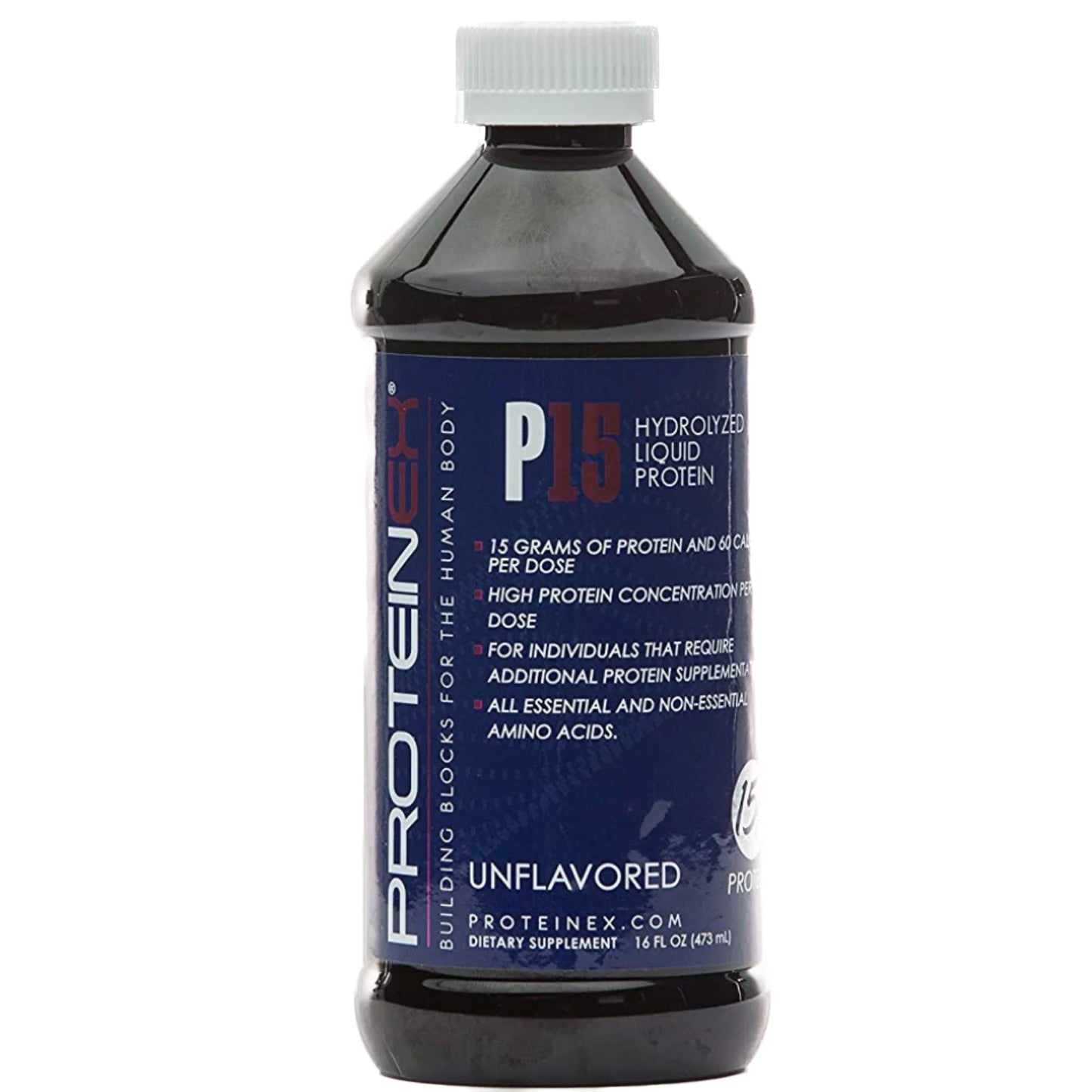 Oral Supplement Proteinex? P15 Unflavored Liquid 16 oz. Bottle