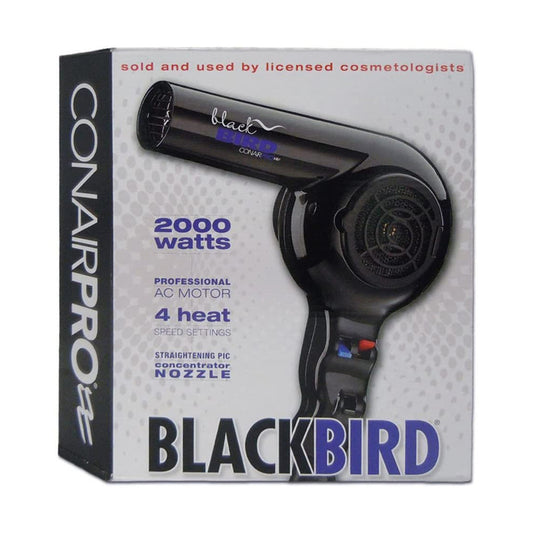 Conair BB075W Pro Blackbird Hair Dryer 2000 Watt, 1 Ea
