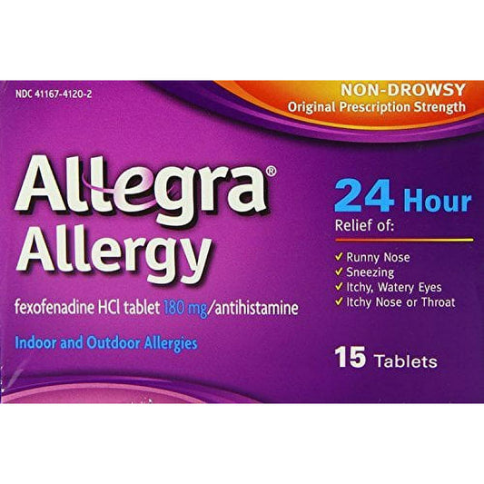 Allegra Adult 24 Hour Allergy Relief, 15-Count