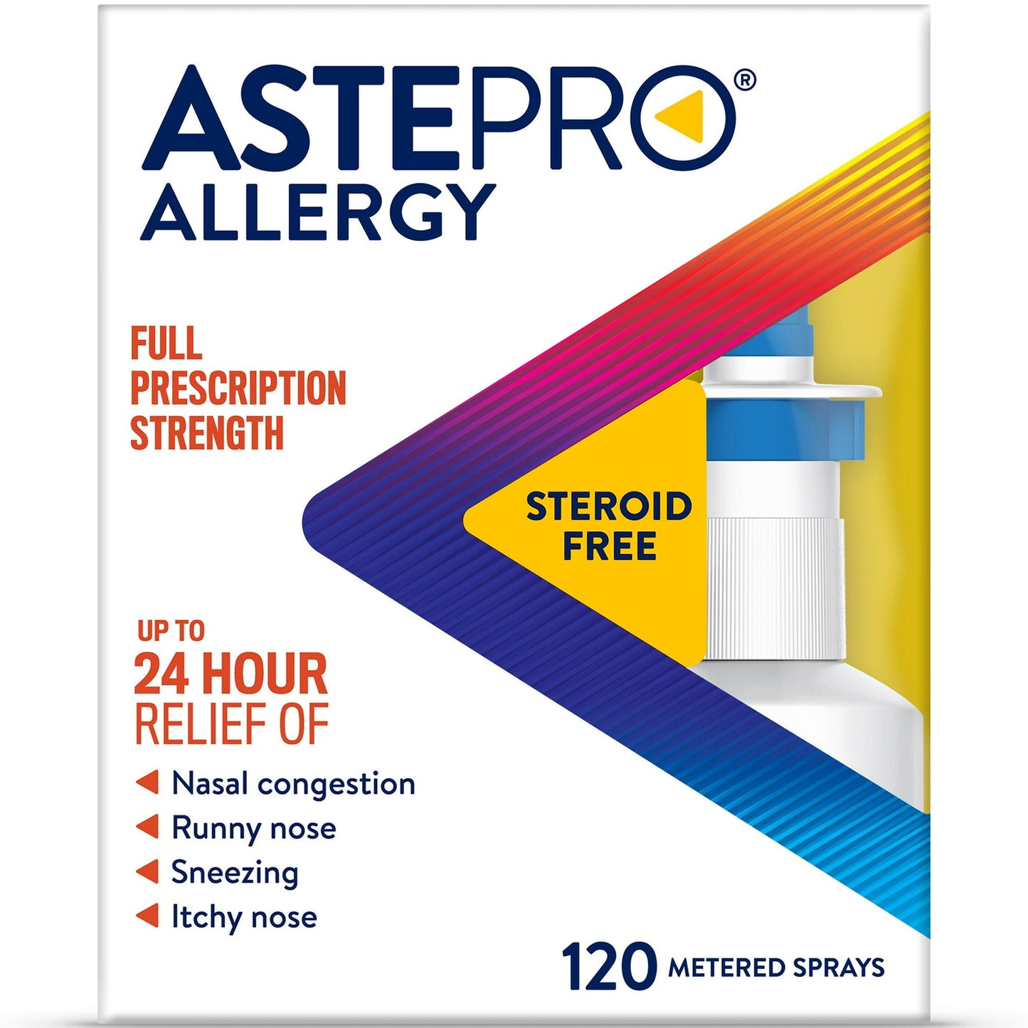 Astepro Allergy Medicine, Steroid Free Antihistamine Nasal Spray, 120