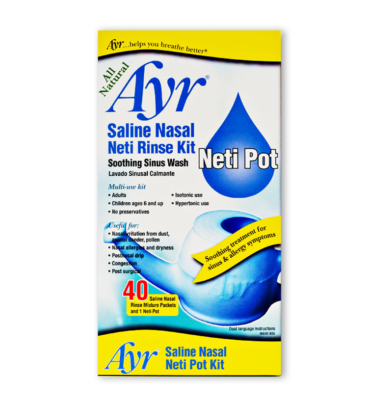 Ayr Saline Nasal Neti Rinse Kit