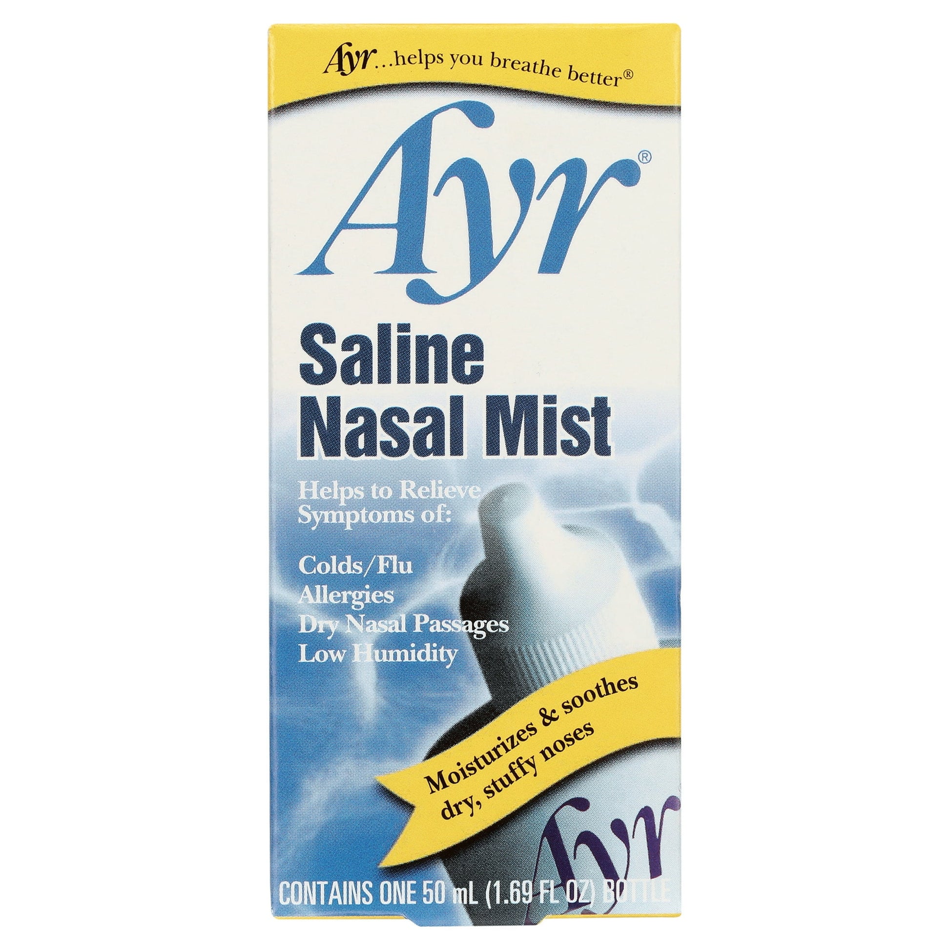 Ayr Saline Nasal Mist, Daily Saline Nasal Care, 50mL