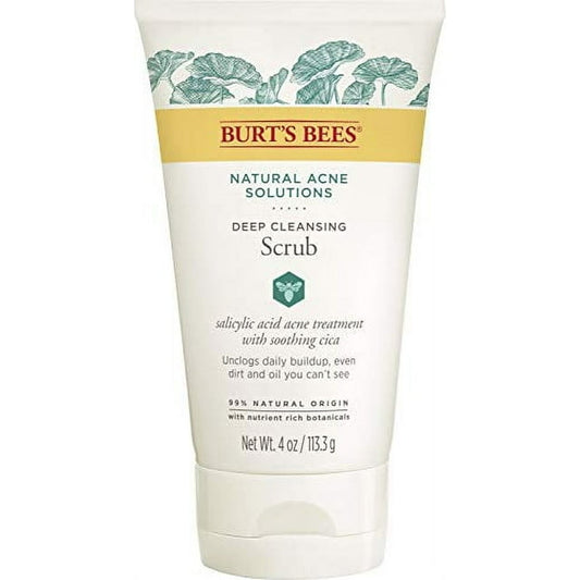 Burt's Bees Natural Acne Solutions Pore Refining Cleansing Scrub, 4 oz.