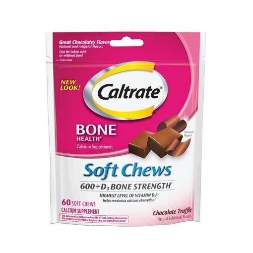 Caltrate Soft Chews 600 +D3 Calcium Supplement ·60 Count