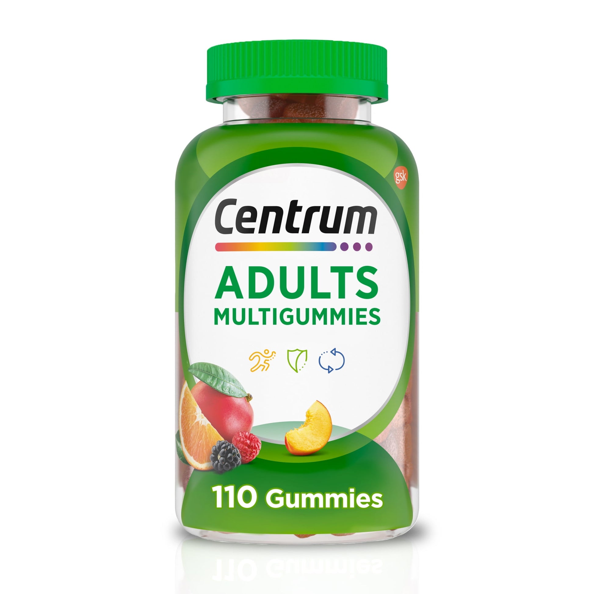 Centrum Multigummies Gummy Vitamins , Multivitamin Supplement, 110 Count, for Adults