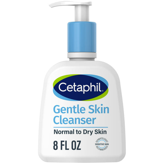 Cetaphil Gentle Skin Cleanser for Dry to Normal Sensitive Skin, 8 oz