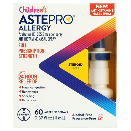 Children's Astepro Allergy Medicine, Steroid Free Antihistamine Nasal Spray, 60