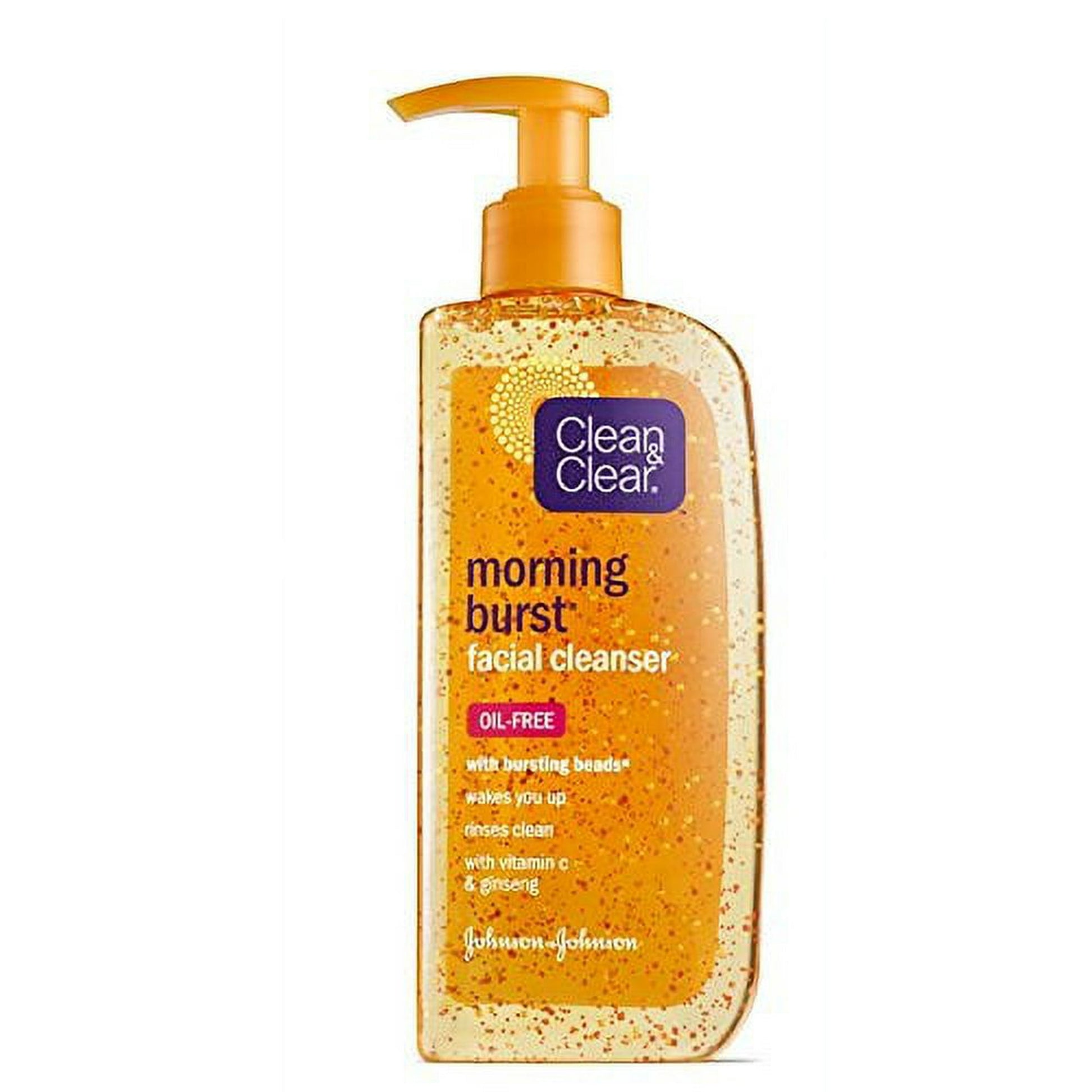 Clean & Clear Morning Burst Oil-Free Gentle Daily Acne Face Wash and Facial Cleanser, 8 fl oz