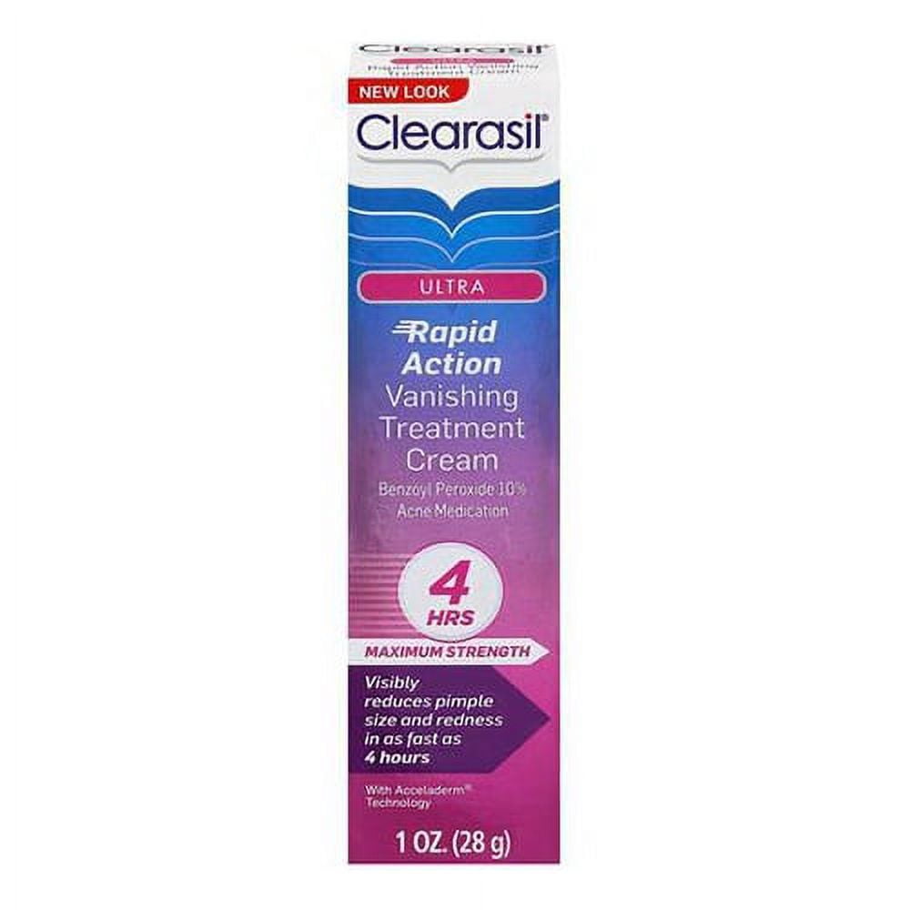 Clearasil Ultra Vanishing Acne Treatment Cream For Clearer Skin - 1 Oz