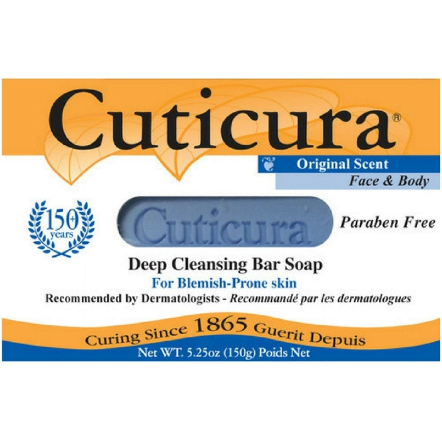 Cuticura Labs Cuticura Medicated Antibacterial Bar Soap, 5.25 oz