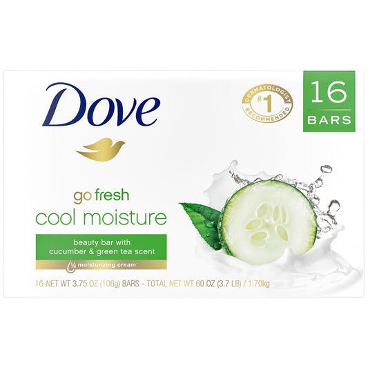 Dove Go Fresh Cool Moisture Beauty Bar (3.75 oz., 16 ct.)