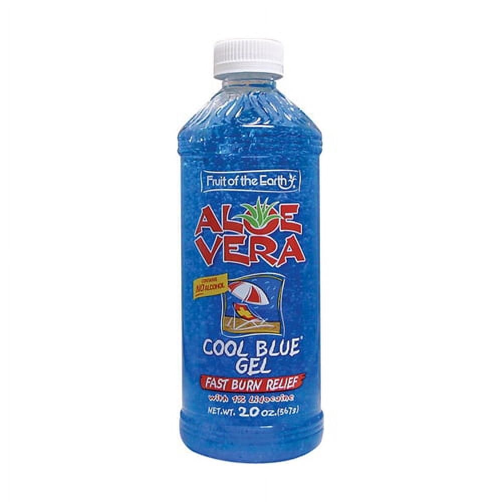 Fruit Of The Earth Aloe Vera Cool Blue Gel Bottle - 20 Oz