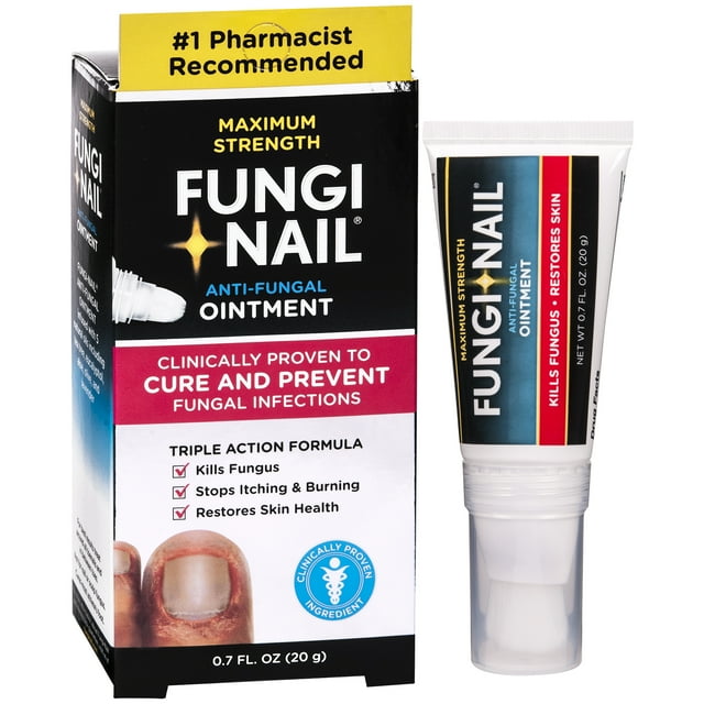 Fungi-Nail Maximum Strength AntiFungal Ointment Kills Athlete's Foot Fungus, Tolnaftate, 0.7 oz