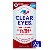 Clear Eyes Maximum Strength Eye Drops for Redness Relief, Dryness, Burning, & Irritation - 0.5 fl oz