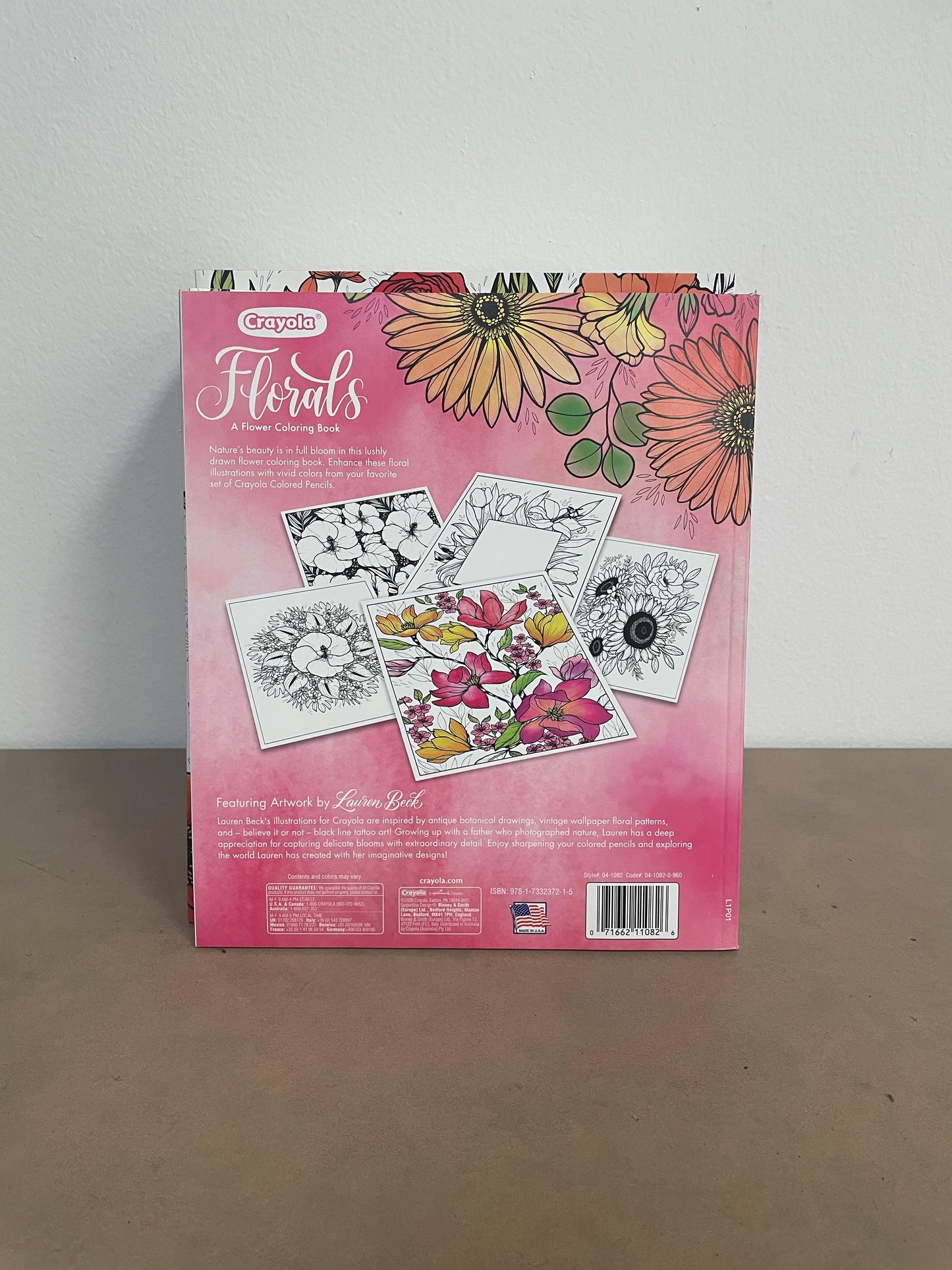 CRAYOLA FLOWER COLORING BOOK 40 PAGES