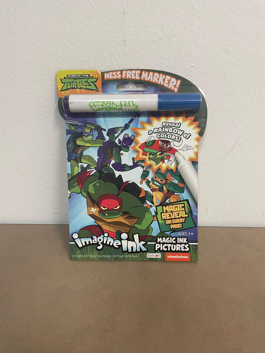 Disney RISE OF THE TEENAGE MUTANT NINJA TURTLES Imagine Ink Magic Ink Pictures 24 Page Game Book 13940 Bendon Multicolored - 2 Pack