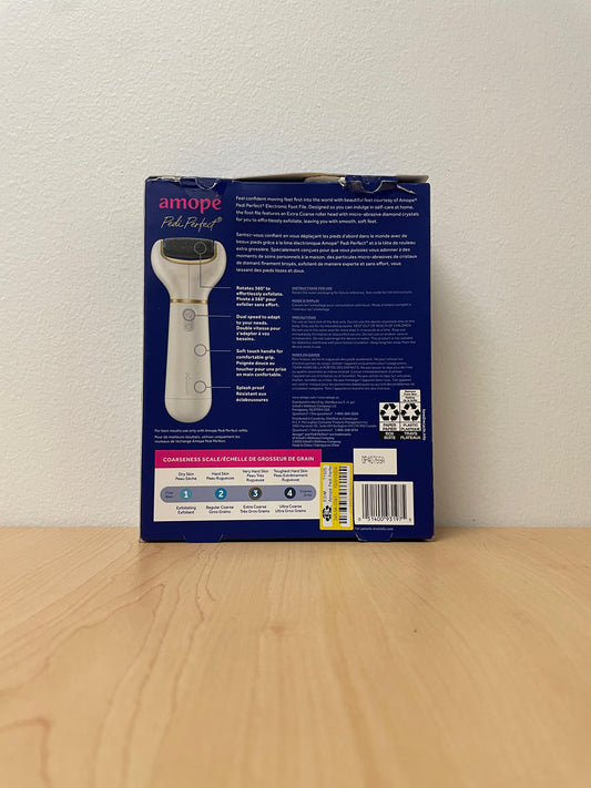 AmopÃƒÂ© Pedi Perfect Foot File with Diamond Crystals for Feet, Removes Hard and Dead Skin - 1ct (Please be advised that sets may be missing pieces or otherwise incomplete.)