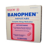 MAJOR BANOPHEN 25MG 24 Tablets