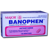 Major Banophen 25 mg. Minitabs 100 ct