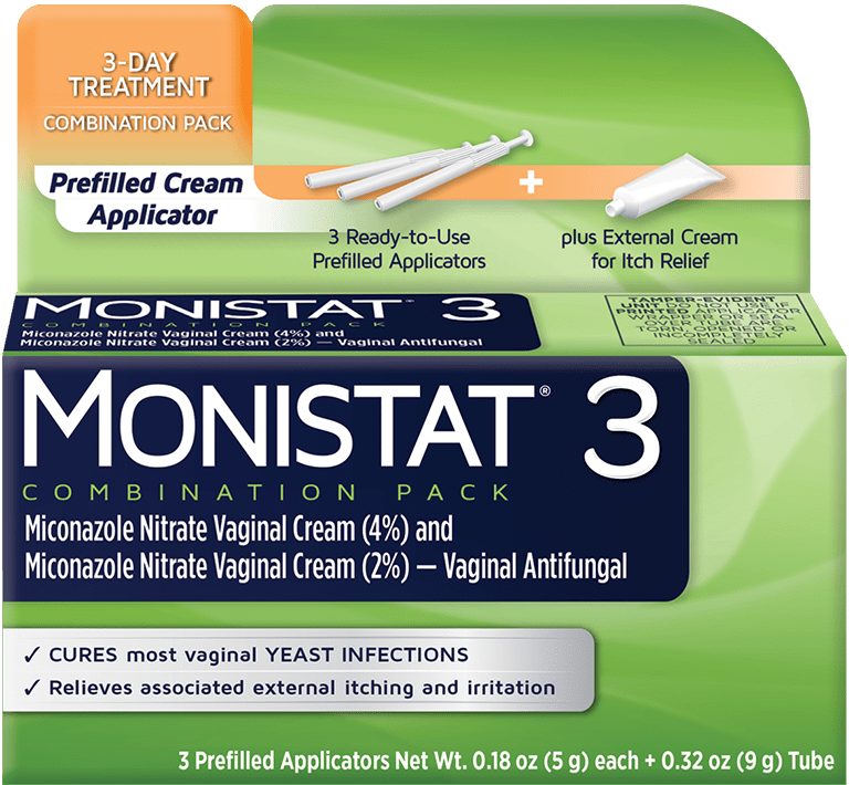 MONISTAT? 3-Day Treatment Combination    Prefilled Cream
