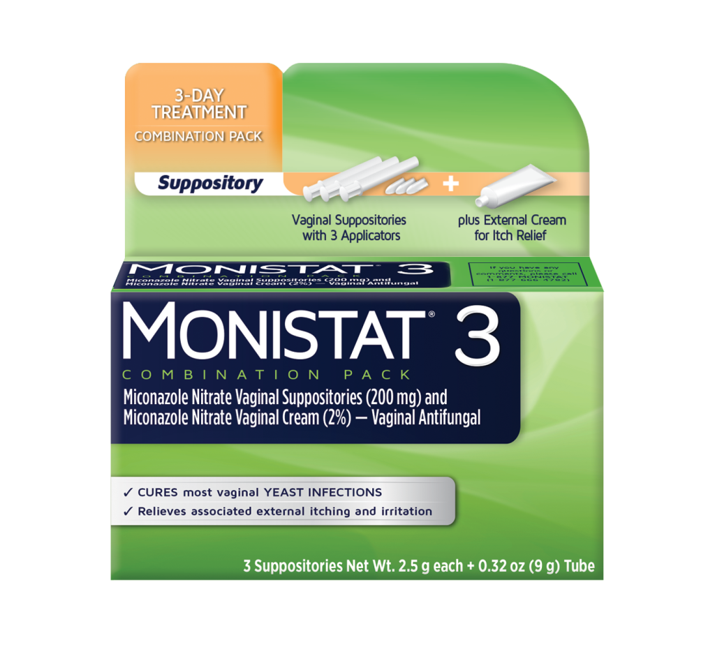 MONISTAT? 3-Day Treatment Combination    Suppositories
