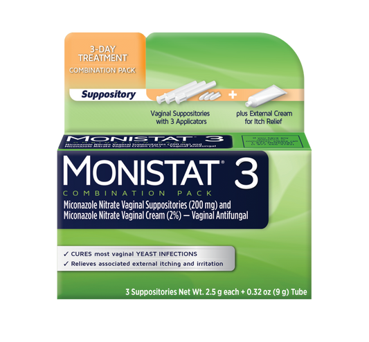 MONISTAT? 3-Day Treatment Combination    Suppositories
