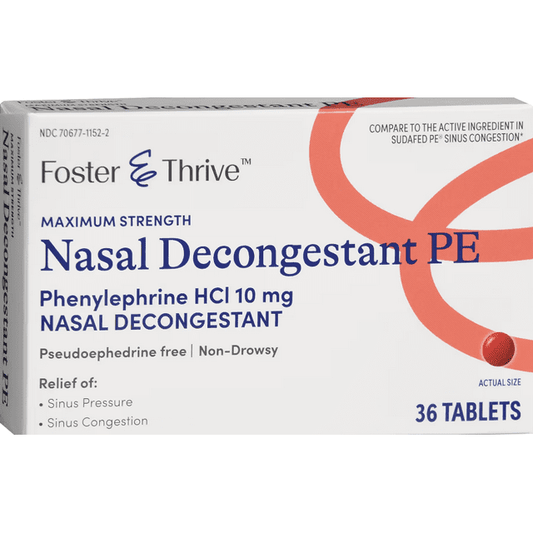 Phenylephrine HCl 10 MG 36 tablets by Foster & Thrive