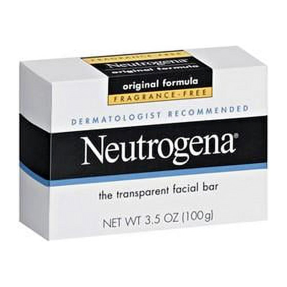 Neutrogena Original Formula Fragrance Free The Transparent Facial Bar 3.5 Oz.