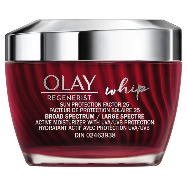 Olay Regenerist Whip Face Moisturizer Cream With Sunscreen Spf 25, 1.7 Oz