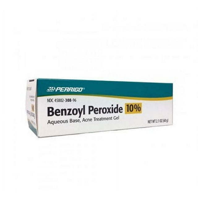 Perrigo 10 Percent Benzoyl Peroxide Acne Treatment Gel 60gm Tube by Perrigo