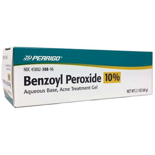 Perrigo Benzoyl Peroxide 10% Acne treatment Gel 2.1 oz