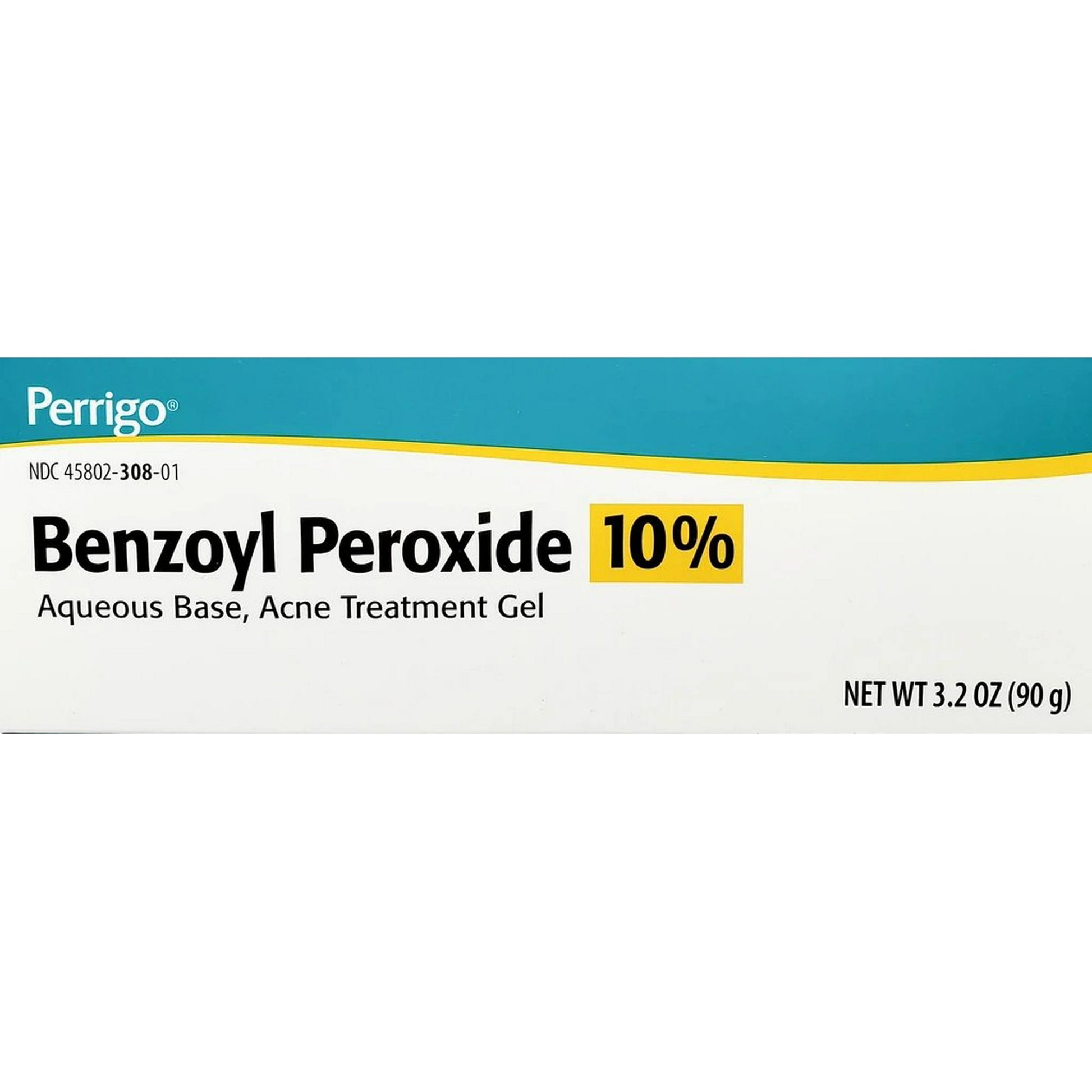 Perrigo Benzoyl Peroxide 10% Aqueous Base Acne Treatment Gel Oil-Free,3.2oz